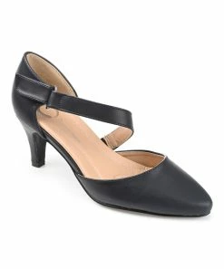 Journee Collection | Blue Crossed-Strap Tillis Pump - Women