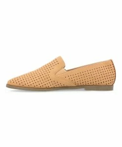 Journee Collection | Light Brown Perforated Lucie Ballet Flat - Women -High heel Store zu111158084 alt 2 tm1669922276