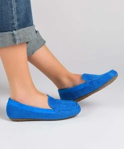 Journee Collection | Blue Halsey Loafer - Women -High heel Store zu111158100 alt 4 tm1669922276