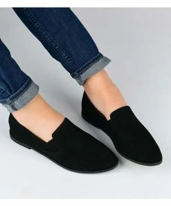 Journee Collection | Blue Perforated Lucie Ballet Flat - Women -High heel Store zu111158137 alt 4 tm1669922276