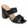 Journee Collection | Black Braided-Strap Melissa Sandal - Women -High heel Store zu111158162 main tm1673550690