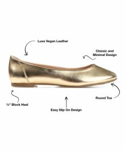 Journee Collection | Gold Kavn Ballet Flat - Women -High heel Store zu111158166 alt 3 tm1669922276