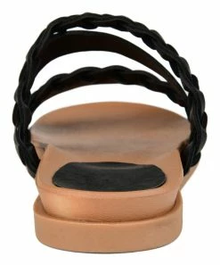 Journee Collection | Black Braided-Strap Colette Sandal - Women -High heel Store zu111158227 alt 2 tm1673550690