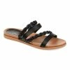 Journee Collection | Black Braided-Strap Colette Sandal - Women -High heel Store zu111158227 main tm1673550690