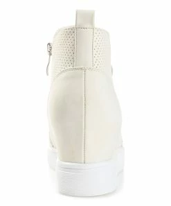 Journee Collection | Ivory Pennelope Wedge Sneaker - Women -High heel Store zu111158284 alt 4 tm1673550690