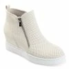 Journee Collection | Ivory Pennelope Wedge Sneaker - Women -High heel Store zu111158284 main tm1673550690