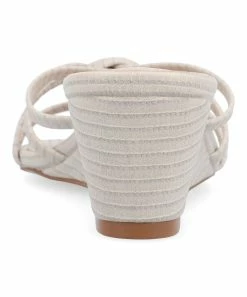 Journee Collection | Beige Blayke Wedge Slide - Women -High heel Store zu111769326 alt 3 tm1673623501