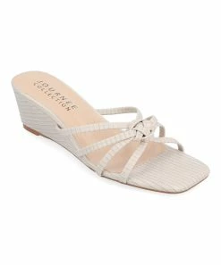 Journee Collection | Beige Blayke Wedge Slide - Women