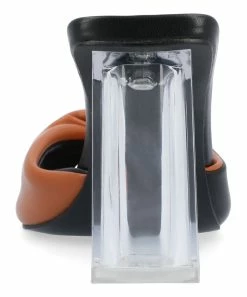 Journee Collection | Black & Brown Aylia Slide - Women -High heel Store zu111769328 alt 4 tm1673623501