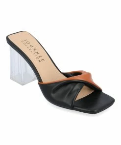Journee Collection | Black & Brown Aylia Slide - Women