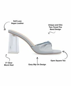 Journee Collection | Blue & Slate Blue Aylia Slide - Women -High heel Store zu111769330 alt 4 tm1673623501