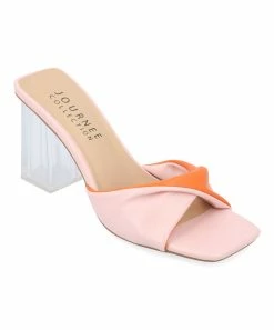 Journee Collection | Pink & Orange Aylia Slide - Women
