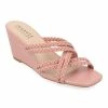Journee Collection | Blush Baylen Wedge Slide - Women -High heel Store zu111769369 main tm1673623501