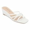Journee Collection | White Blayke Wedge Slide - Women