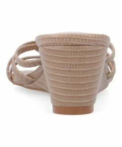 Journee Collection | Taupe Blayke Wedge Slide - Women -High heel Store zu111769549 alt 2 tm1673623501