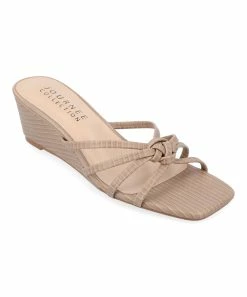 Journee Collection | Taupe Blayke Wedge Slide - Women
