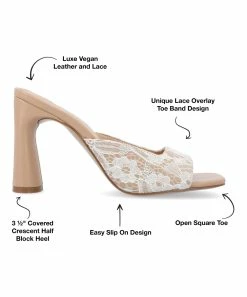 Journee Collection | Tan Daivia Slide - Women -High heel Store zu111769552 alt 3 tm1673623501