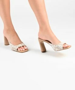 Journee Collection | Tan Daivia Slide - Women -High heel Store zu111769552 alt 4 tm1673623501