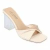 Journee Collection | Off-White & Tan Aylia Slide - Women -High heel Store zu111769630 main tm1673623501