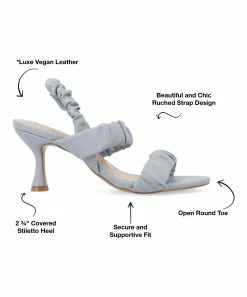 Journee Collection | Blue Amaree Sandal - Women -High heel Store zu111769641 alt 2 tm1673623501