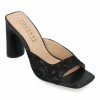 Journee Collection | Black Daivia Slide - Women -High heel Store zu111769700 main tm1673623501