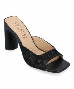 Journee Collection | Black Daivia Slide - Women