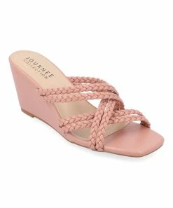 Journee Collection | Blush Baylen Wedge Slide - Women