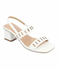 Journee Collection | White Ismay Sandal - Women