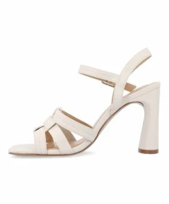 Journee Collection | Off-White Gibssen Sandal - Women -High heel Store zu111769901 alt 2 tm1673623501