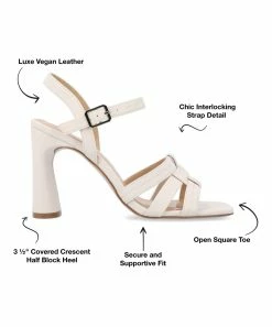 Journee Collection | Off-White Gibssen Sandal - Women -High heel Store zu111769901 alt 3 tm1673623501