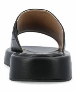 Journee Collection | Black Denrie Platform Slide - Women -High heel Store zu111777118 alt 2 tm1673623501