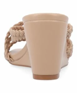 Journee Collection | Taupe Baylen Wedge Slide - Women -High heel Store zu111777317 alt 2 tm1673623501