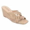 Journee Collection | Taupe Baylen Wedge Slide - Women -High heel Store zu111777317 main tm1673623501