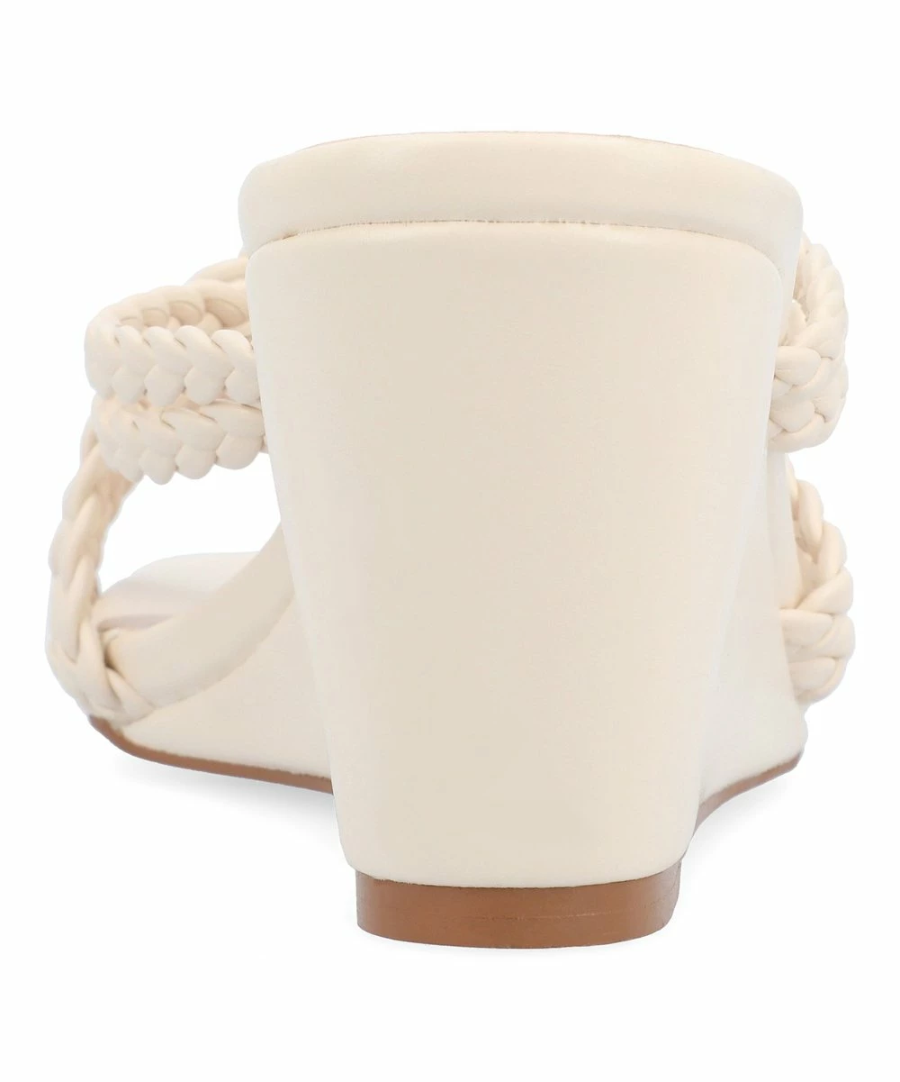 Journee Collection | Beige Baylen Wedge Slide - Women 5 Journee Collection | Beige Baylen Wedge Slide - Women - Image 3