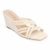Journee Collection | Beige Baylen Wedge Slide - Women -High heel Store zu111777318 main tm1673623501
