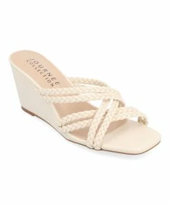 Journee Collection | Beige Baylen Wedge Slide - Women