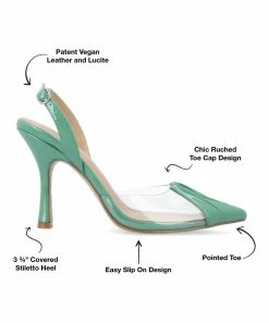Journee Collection | Green Ivyann Stiletto Sandal - Women -High heel Store zu111777501 alt 4 tm1673623501