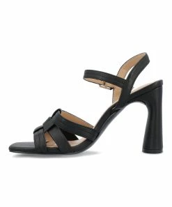 Journee Collection | Black Gibssen Sandal - Women -High heel Store zu111777505 alt 2 tm1673623501