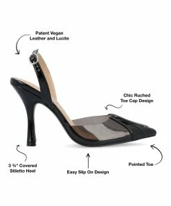 Journee Collection | Black Ivyann Stiletto Sandal - Women -High heel Store zu111777514 alt 4 tm1673623501