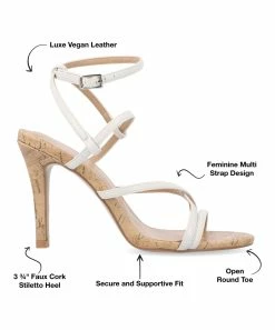 Journee Collection | Off-White Fylissa Stiletto Sandal - Women -High heel Store zu111777564 alt 4 tm1673623501